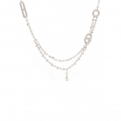 HERMÈS CHAINE D'ANCRE DIAMOND NECKLACE 